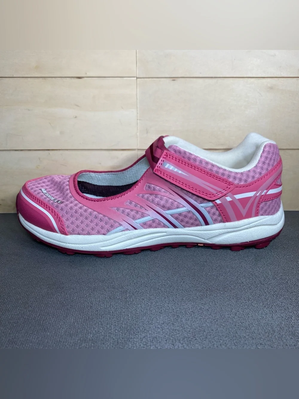 Merrell Honeysuckle Mary Janes Pink White Girl's Youth Size 4.5 Shoes